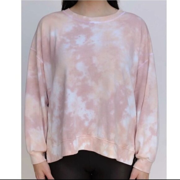 Found LA Pink Blush Tie Dye Oversized Sweatshirt Size M - Picture 5 of 8